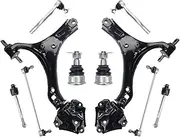 10pcs Front Control Arm Ball Joint Tie Rod End Sway Bar Link Suspension Kit Compatible For Honda Accord 2013 2014 2015 2016 2017
