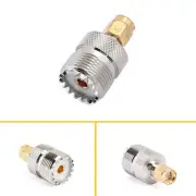 RF Connector Adapter UHF Female PL259 Jack To SMA Male Metal Aerial Converter
