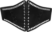 [Healeved] Wide Waist Belt Durable PU Cloth Material Comfortable Fit for Dresses and Costumes Witch Accessories for Cosplay Craftsmanship