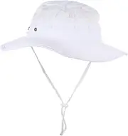 [TINEASUR] Hat Summer Beach Sun Hat Outdoor Sun Blocking Hat for Kids Breathable Mesh White