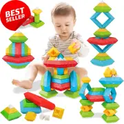 Building Blocks, Stacking Toys, Montessori, STEM, 1-3 Years