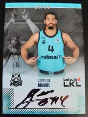 2023-24 H&C LKL Rookie Autograph Wolves Vilnius #WOL-RA03 Garrison Brooks 18/20
