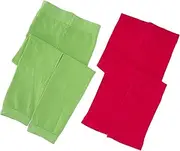 [Jefferies Socks] Little Girls' Pima Cotton Capri (Pack of 2) - Multi-colored