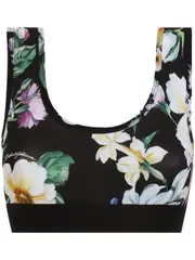 [Dolce & Gabbana] Dolce & Gabbana-Top Stampa Fiori-Donna 40 IT