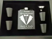 Personalzied flask gift set - Engraved flask gift set - Customized flask