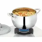 Borosil Handi Casserole With Lid Impact Bonded Bottom 2.2 Litres Silver Color