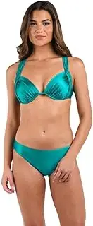 [La Blanca] Women's Standard Underwire Draped Bikini Swimsuit Top