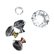 10 Piece Diamond Crystal Glass Knobs for Cabinets Drawers