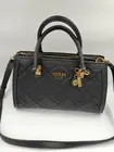 RARE GUESS Abey Elite Quilted Satchel – Black with Gold Hardware, NEW!