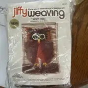 Vintage JIFFY WEAVING "Hoot Owl" 3411 1977, NEW Needlepoint
