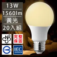 在飛比找PChome24h購物優惠-歐洲百年品牌台灣CNS認證LED廣角燈泡E27/13W/15