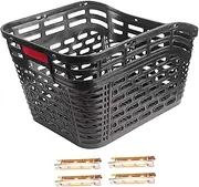 Perfeclan Rear Bike Basket Mount Accessory Dogs Carrier Bike Pannier Basket Sundries Organizer for Shopping, Folding Bicycle Travel