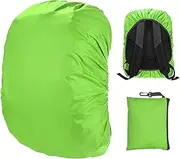 uxcell Waterproof Backpack Rain Cover, 15L-25L Waterproof Backpack Cover, Bag Rain Cover with a Carry Pouch for Hiking/Biking/Camping/Outdoor Traveling [Grass Green]