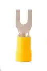 12-10 Awg Vinyl Insulated #10 Flanged Spade Terminal (100/Pkg.)