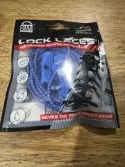 Original Lock Laces Elastic No Tie Shoelaces One Size Fits All Royal Blue