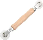 SEWACC Window Screen Roller Tool with Wooden Handle Easy Installation Screen Repair Kit for Quick Fixing of Door Window Screens Durable Spline Roller Design for Effortless Use