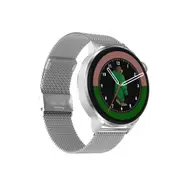 DT4+ Smart Bluetooth Sports Watch Breathing Training Sleep Heart Rate Blood Pressure Remote Camera Female Assistant Support IOS/Android System - steel strip grey