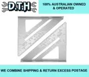 2 X HEAVY DUTY ALUMINIUM 7'' IMPERIAL RAFTER TRIANGLE SPEED SQUARE