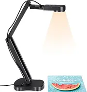 2448P USB Visualiser, Document Camera for Teaching and Classroom with LED Light, Left and Right Invert, Up and Down Invert, AF, Dual Mic, Fold for Mac, Windows, Chromebook, OBS, ZOOM.