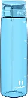 [Super Sparrow] Water Bottle - 500ml/750ml/1L - TouchSip Straw Water Bottle - Non-Toxic BPA Free - Tritan Drink Bottle - For Work, Gym, Travel, Sports - Lightweight & Sustainable