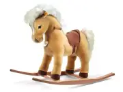 New Steiff German Franzi Stuffed Blonde Rocking Horse Child's Riding Pony Toy