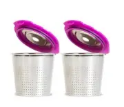 Perfect Pod Café Flow Stainless Steel Reusable Permanent Filter Capsule, 2ct