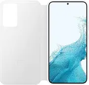 SAMSUNG Galaxy S22+ S-View Flip Cover, Protective Phone Case, Tap Control, Cutting Edge Design, US Version, White,EF-ZS906CWEGUS