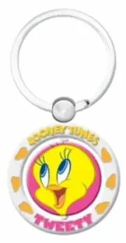 Tweety Bird Spinner Key Ring - Warner Bros Looney Tunes - Tweety