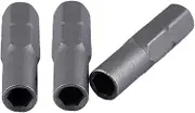 TorSor 2 Pack Screw Driver Bit Adapter Standard 6.35mm 1/4" Outside To System 4mm Inside Micro Bit Hex Socket Shank for Manual Electric Tool Adaptor Holder Precision Bits Set Screwdriver Converter