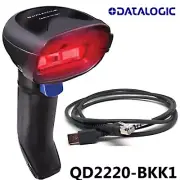 Datalogic QD2220-BKK1 Quickscan Handheld imagers 1D USB Barcode Scanner Kit