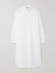 [Charvet] Charvet - Elysee Oversized Cotton-poplin Nightdress - White - large large White