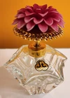 Vtg Bulbless Atomizer Perfum Bottle flower Top 3.5" tall Austria/Western Germany
