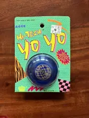 Vintage 1992 Imperial Toy Corp. Hi-Tech Yo-Yo NEW ON CARD BLUE