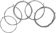 Parliky 5 Pack Electric Bass Strings High Carbon Alloy Nickel Steel Rust-proof Bass Accessories
