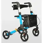 Rollator Walker Aluminium Foldable Walking Frame Mobility Aid Rollator 2025