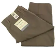 DOCKERS Easy Khaki Dark Pebble Classic Fit Flat Front Chino Pants 38 29 NWT