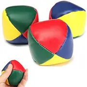 3Pcs Magic Circus PU Juggling Balls Set Bean Bag for Beginner Kids Toy Gift