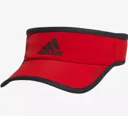 NEW adidas Men's AEROREADY Superlite 2 Visor-Better Scarlet/Carbon Grey #5156060