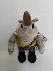 TMNT Teenage Mutant Ninja Turtles Mutant Mayhem 8" ROCKSTEADY Villain Plush 2023