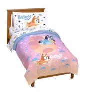 Bluey & Bingo Comforter Set - 4 Piece Bed Set Includes Toddler Multi - Bluey