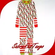 NWT HANNA ANDERSSON ORGANIC LONG JOHNS PAJAMAS DR SEUSS GRINCH MIX IT UP 130 8