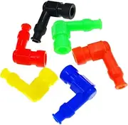 6pcs Motorbike High-pressure Cap Rubber Spark Plug Cover Accessories for Motorcycles Random Color