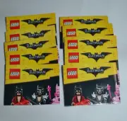 LEGO THE BATMAN MOVIE - 10 MINI FIGURE INSTRUCTION LEAFLETS