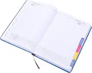 KICHOUSE Portable Academic Planner Daily Note Book for Office Students Simple Design Easy to Carry Paper for Teachers and Staff