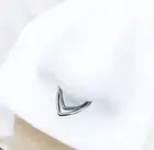 Titanium Silver Layered Clicker for Septum and Daith piercings. 16G. 8mm or 10mm
