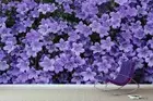 3D Purple Floral Wallpaper Wall Mural Removable Self-adhesive 339
