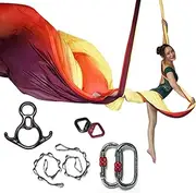 KIKIGOAL 10M Aerial Yoga Silk Equipment Yoga Pilates Swing Aerial Yoga Antigravity Hammock for Yoga Strap Bodybuilding