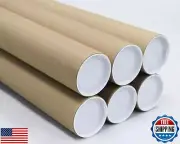 MagicWater Supply Mailing Tube - 3 in x 24 in - Kraft - 6 Pack - for Shipping