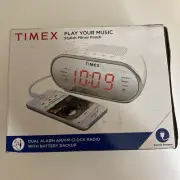 Timex Am/FM Dual Alarm Clock Radio with Digital Tuning 1.2" LED Display atq