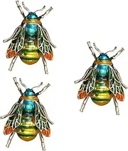 [FOMIYES] Creative Cartoon Little Bee Brooch for Clothing Bags Hats Unique Animal Breastpin Decor present for Family for Parties Daily Wear